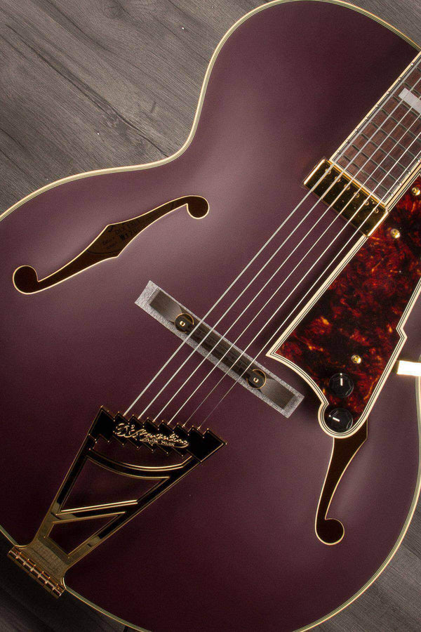 D'Angelico Deluxe EXL1 Matte Plum - MusicStreet