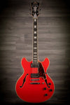 D'Angelico Electric Guitar D'Angelico Premier DC Stoptail - Fiesta Red