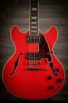 D'Angelico Electric Guitar D'Angelico Premier DC Stoptail - Fiesta Red