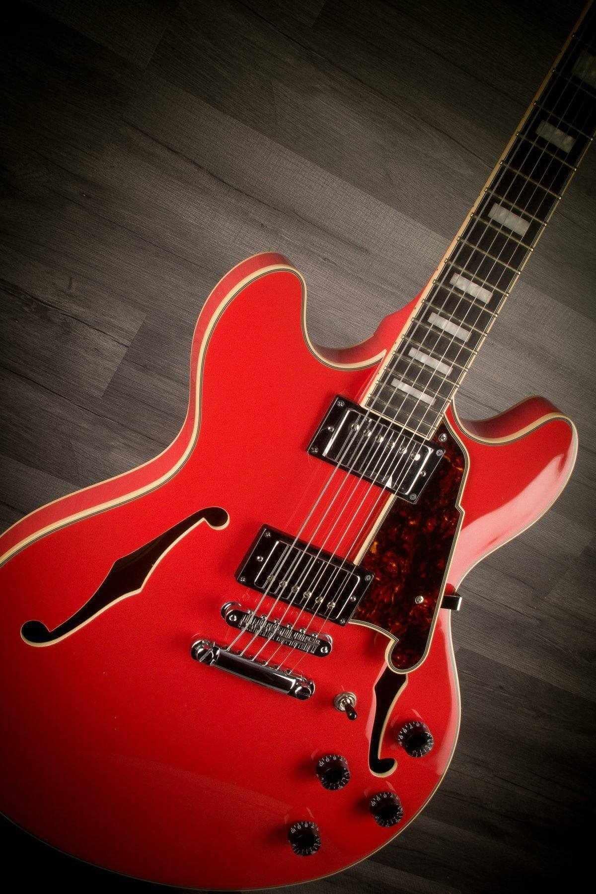 D'Angelico Premier DC Stoptail - Fiesta Red
