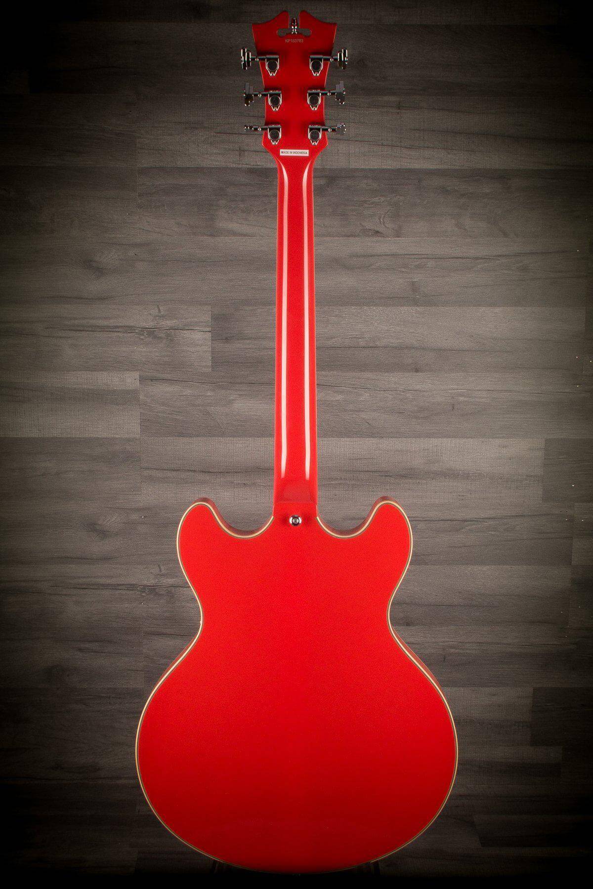 D'Angelico Electric Guitar D'Angelico Premier DC Stoptail - Fiesta Red