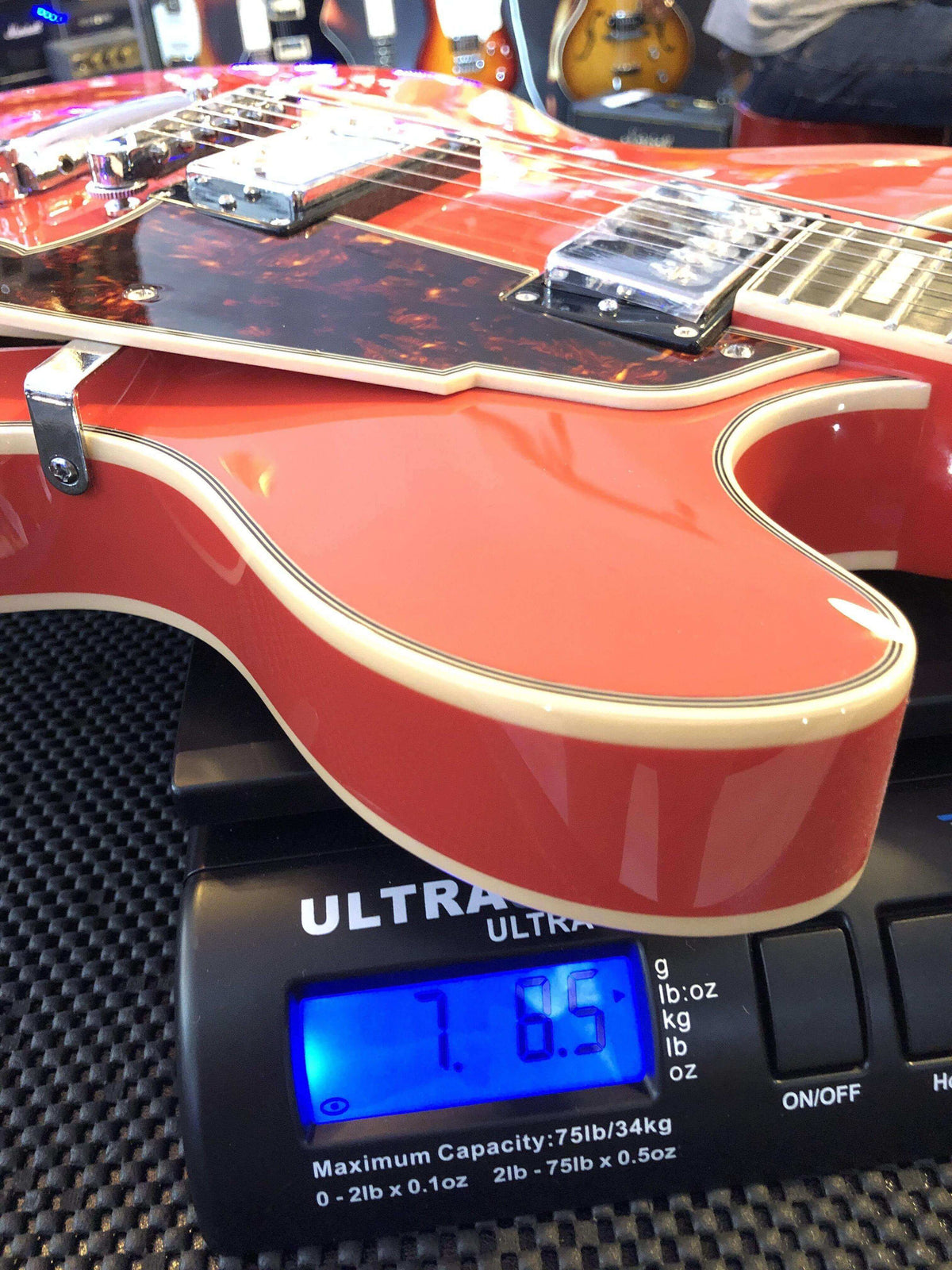 D'Angelico Premier DC Stoptail - Fiesta Red