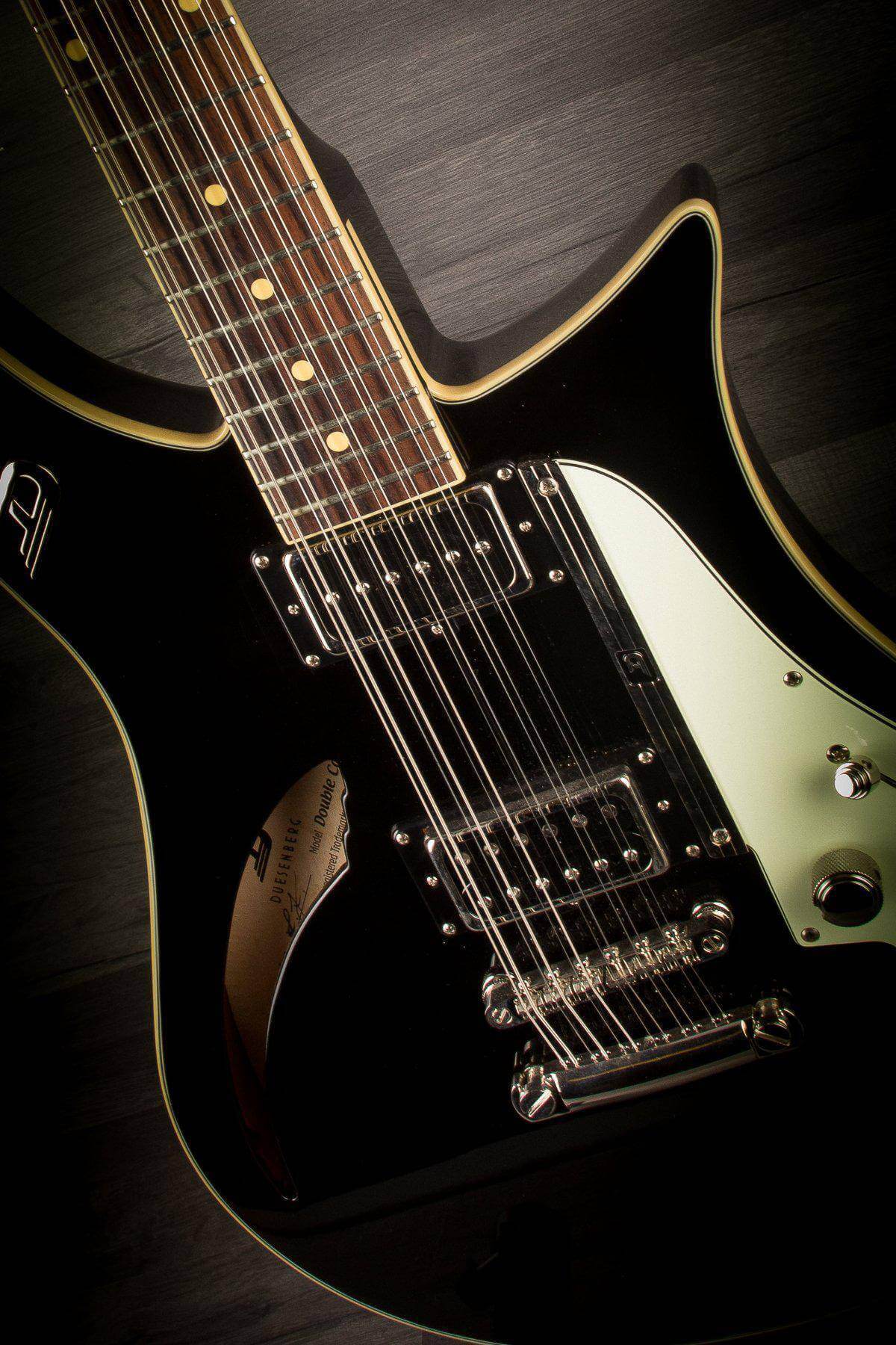 Duesenberg Doublecat 12 String Black inc Hard case - MusicStreet