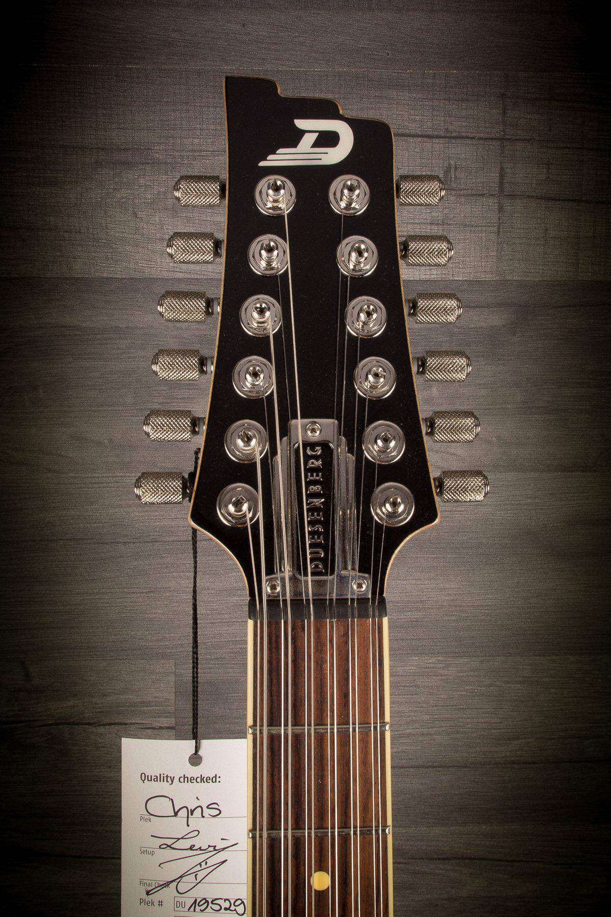 Duesenberg Doublecat 12 String Black inc Hard case - MusicStreet
