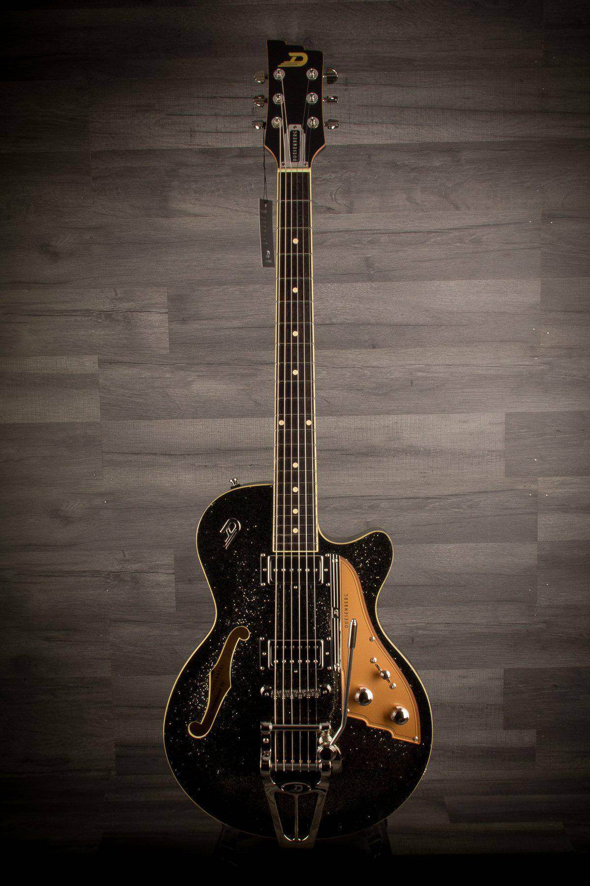Duesenberg Starplayer TV Electric Guitar - Black Sparkle (With Hard Case)