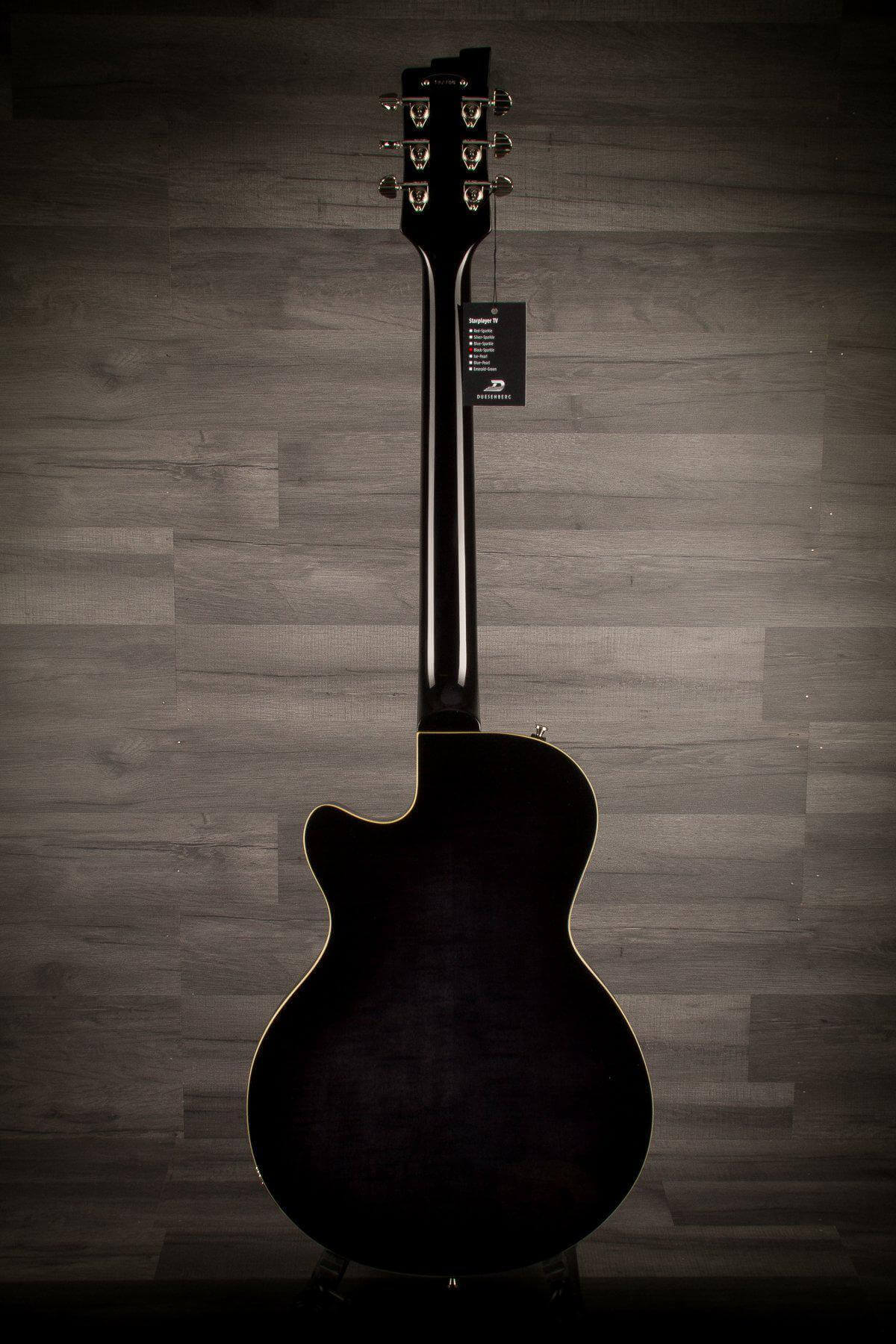 Duesenberg Starplayer TV Electric Guitar - Black Sparkle (With Hard Case)