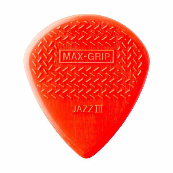 Dunlop Nylon Max Grip Jazz III 6-Pack Red - MusicStreet
