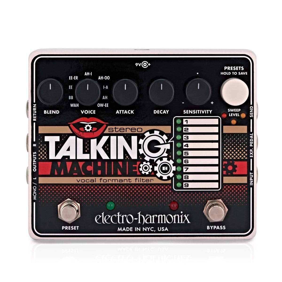 Electro-Harmonix - Stereo Talking Machine Vocal Formant Filter Pedal - MusicStreet