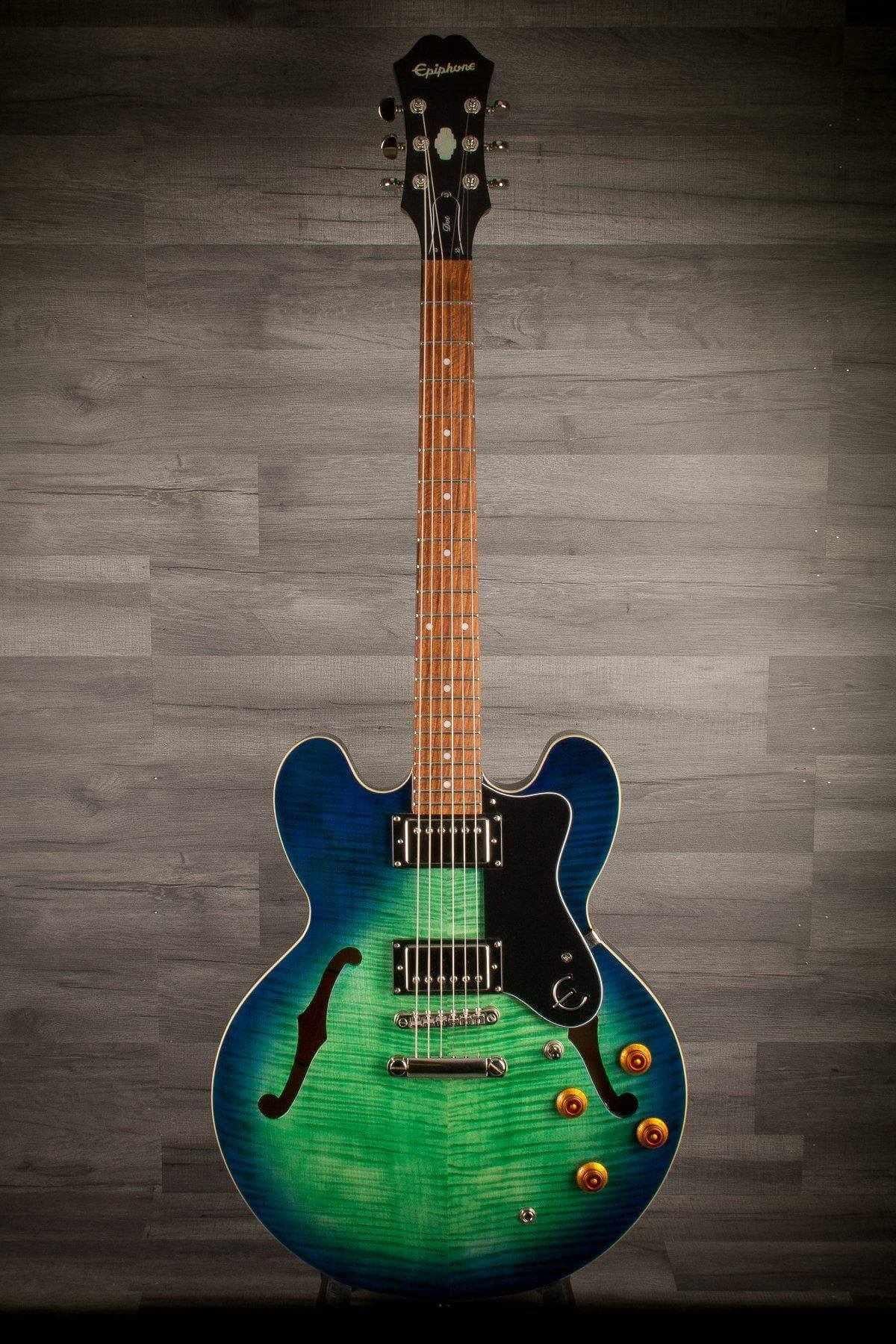 USED - Epiphone Dot Deluxe Aquamarine