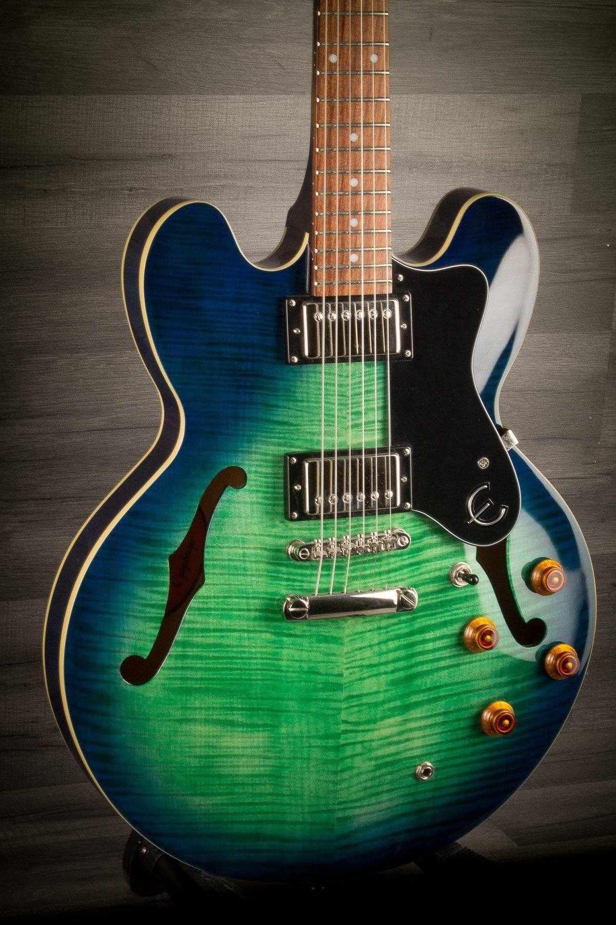 USED - Epiphone Dot Deluxe Aquamarine