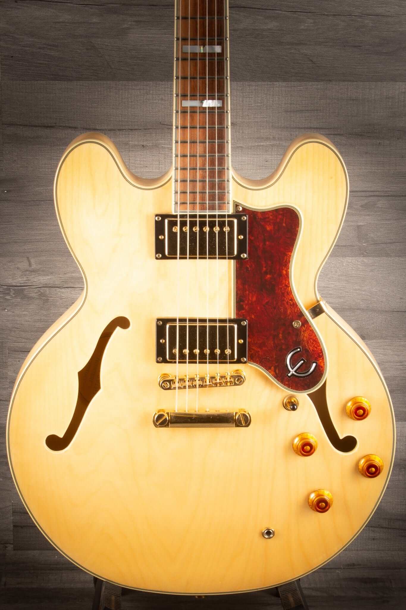 USED - Epiphone Sheraton ii - Natural, Gold Hardware - 2011