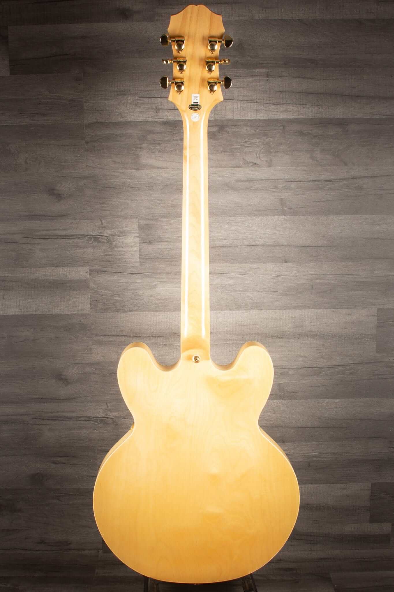 USED - Epiphone Sheraton ii - Natural, Gold Hardware - 2011