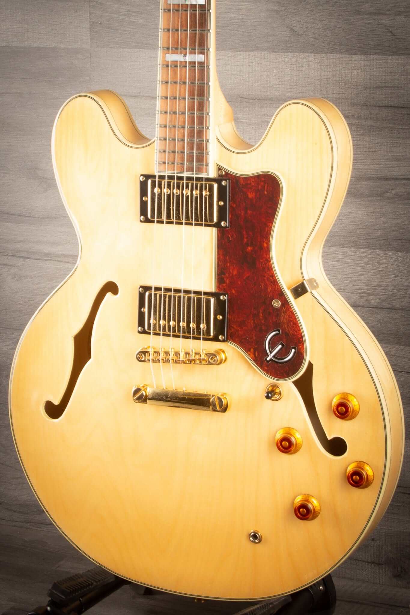 USED - Epiphone Sheraton ii - Natural, Gold Hardware - 2011