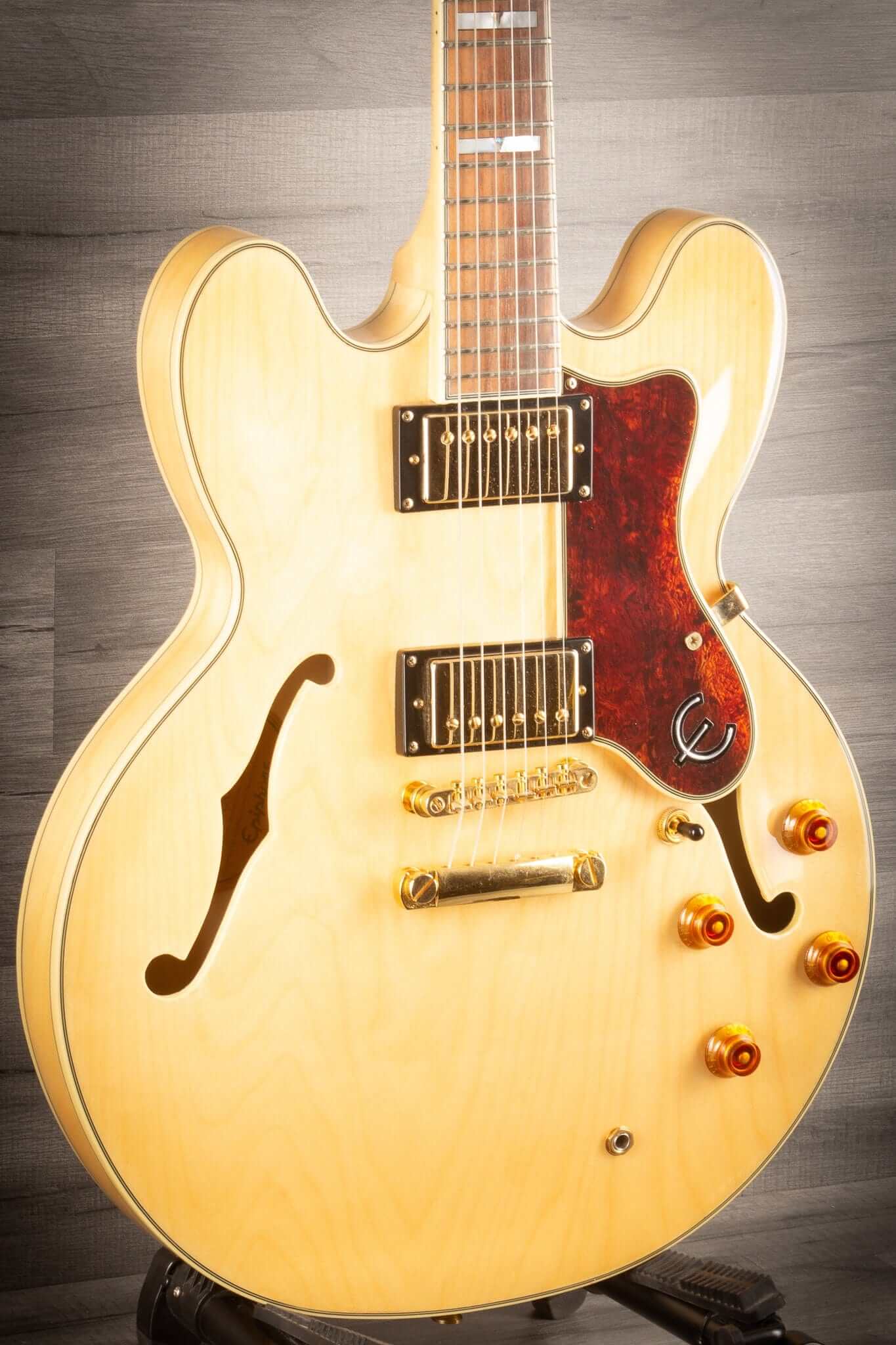 USED - Epiphone Sheraton ii - Natural, Gold Hardware - 2011