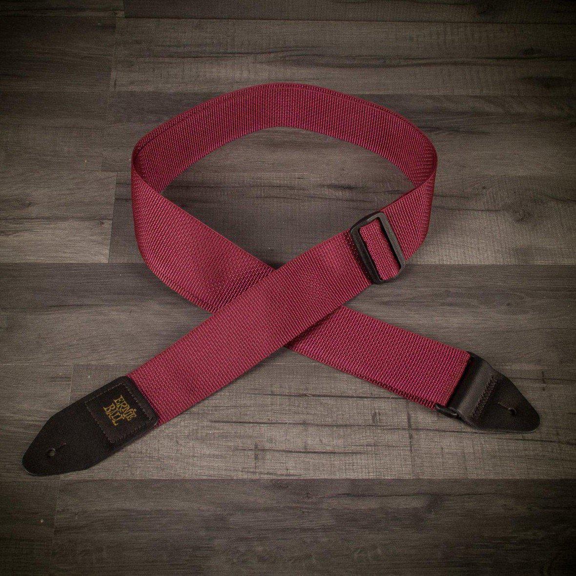 Burgundy sales guitar strap