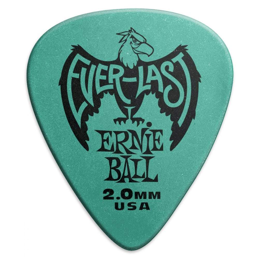 Ernie Ball Everlast Picks 2mm Teal 12-Pack