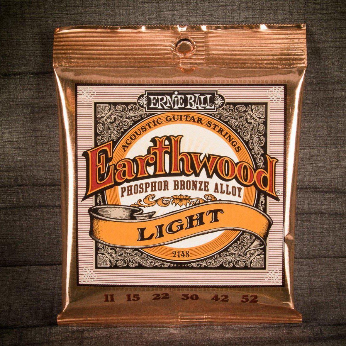 Ernie Ball 2148 Earthwood Phosphor Bronze Light 11-52 Guitar