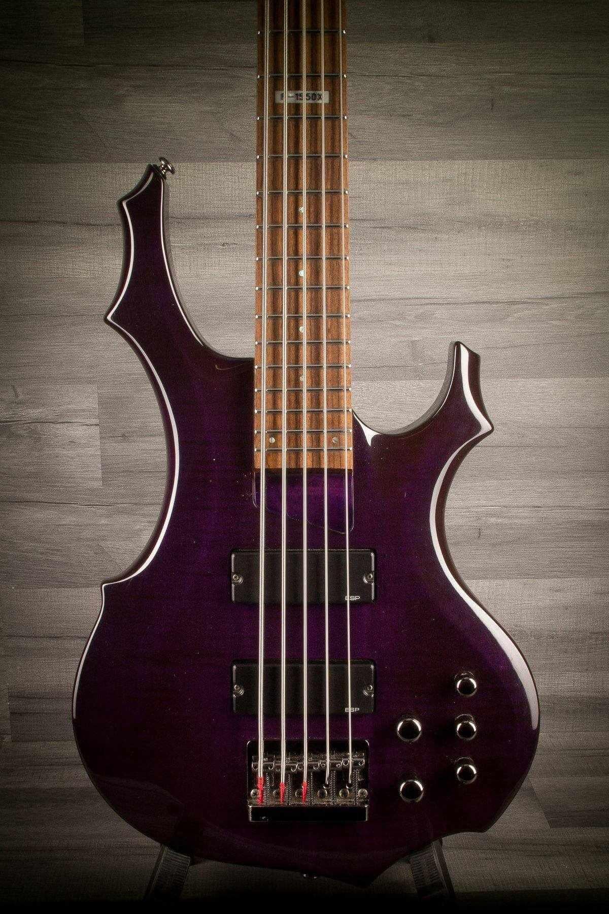 USED - ESP LTD F-155DX Dark See Thru Purple