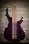 ESP Bass Guitar USED - ESP LTD F-155DX Dark See Thru Purple