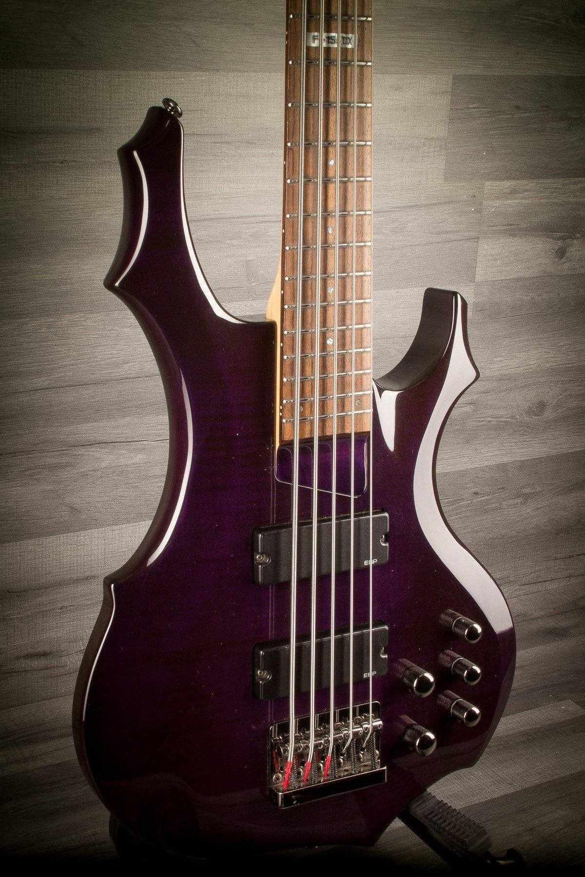 USED - ESP LTD F-155DX Dark See Thru Purple