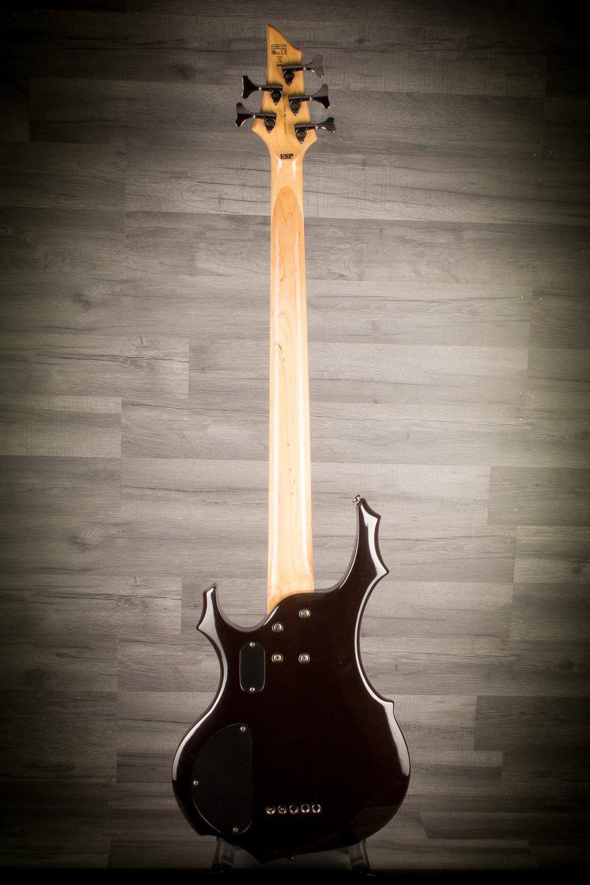 ESP Bass Guitar USED - ESP LTD F-155DX Dark See Thru Purple