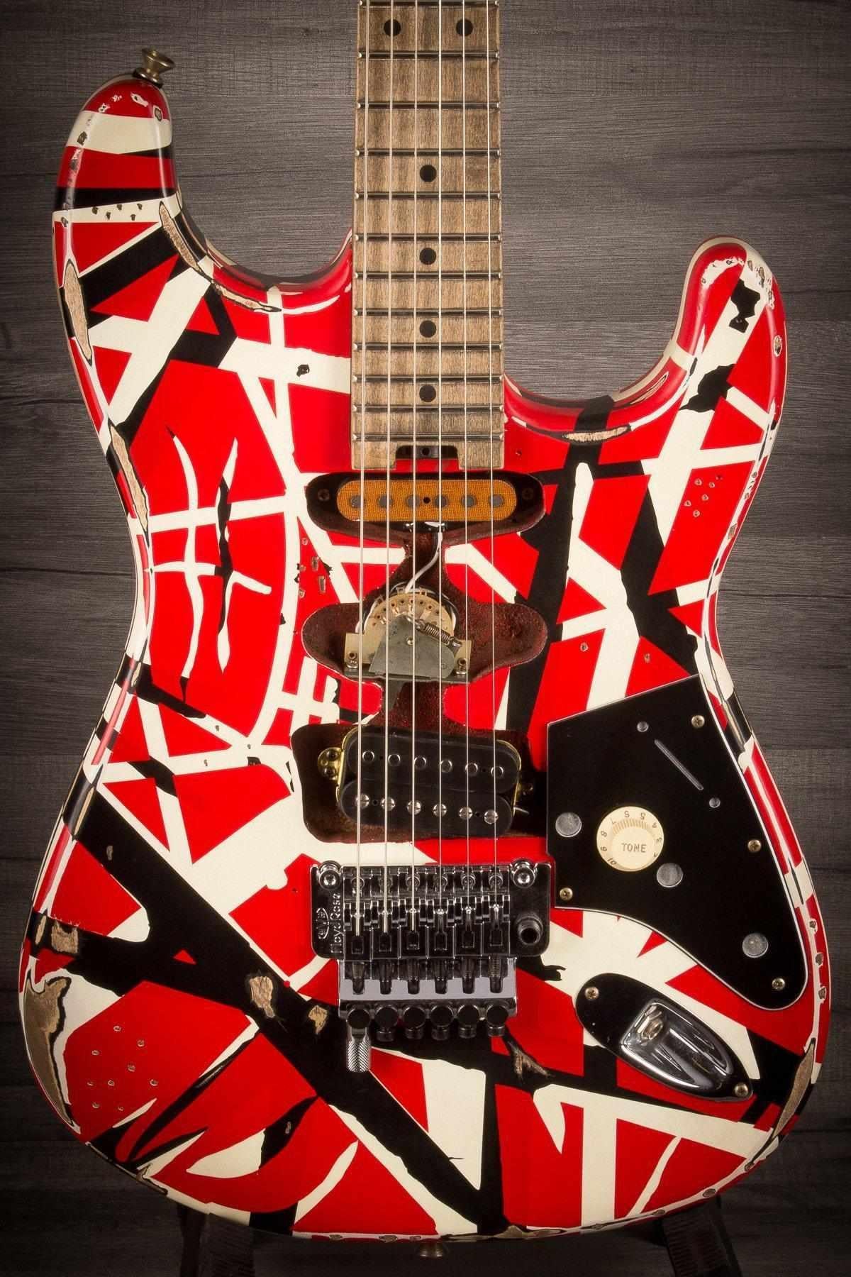 EVH Striped Series Frankenstrat Electric Guitar