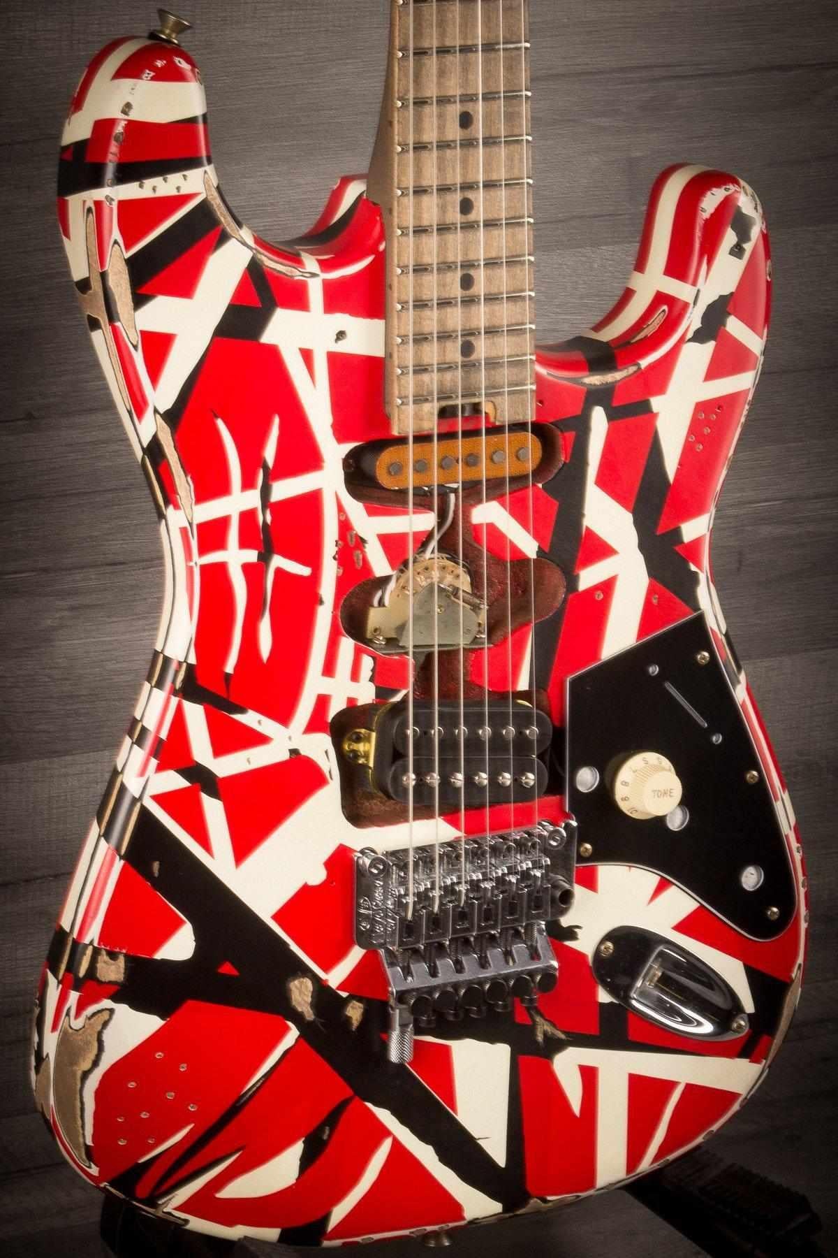 EVH Striped Series Frankenstrat Electric Guitar