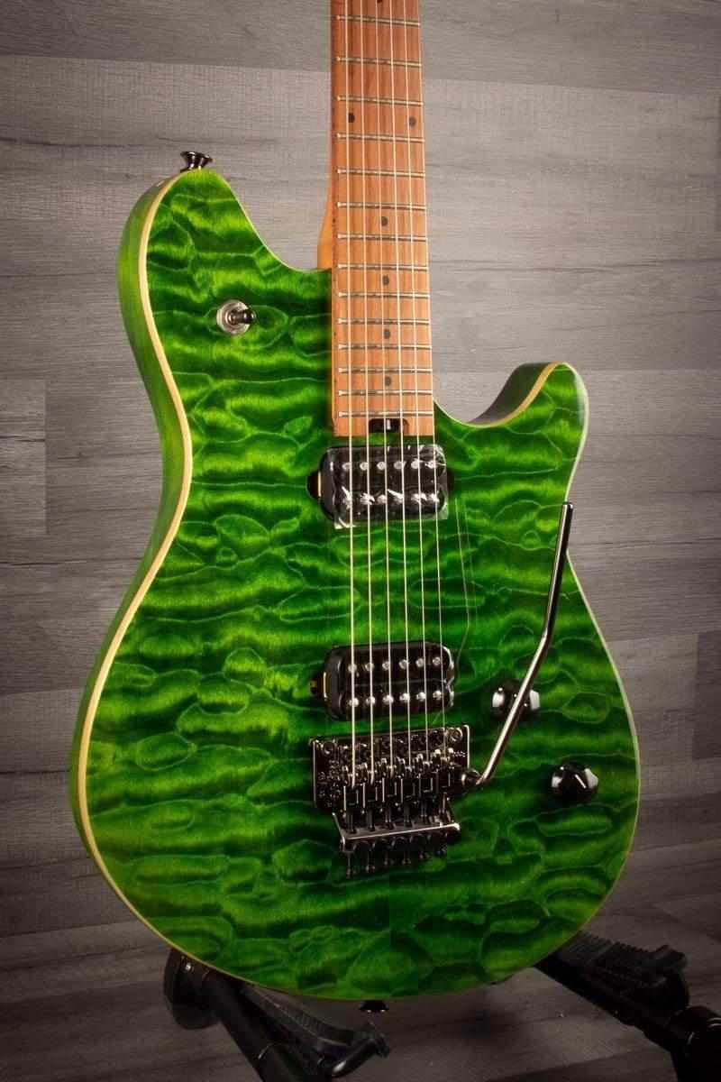 EVH Wolfgang® Standard QM, Baked Maple Fingerboard, Transparent Green