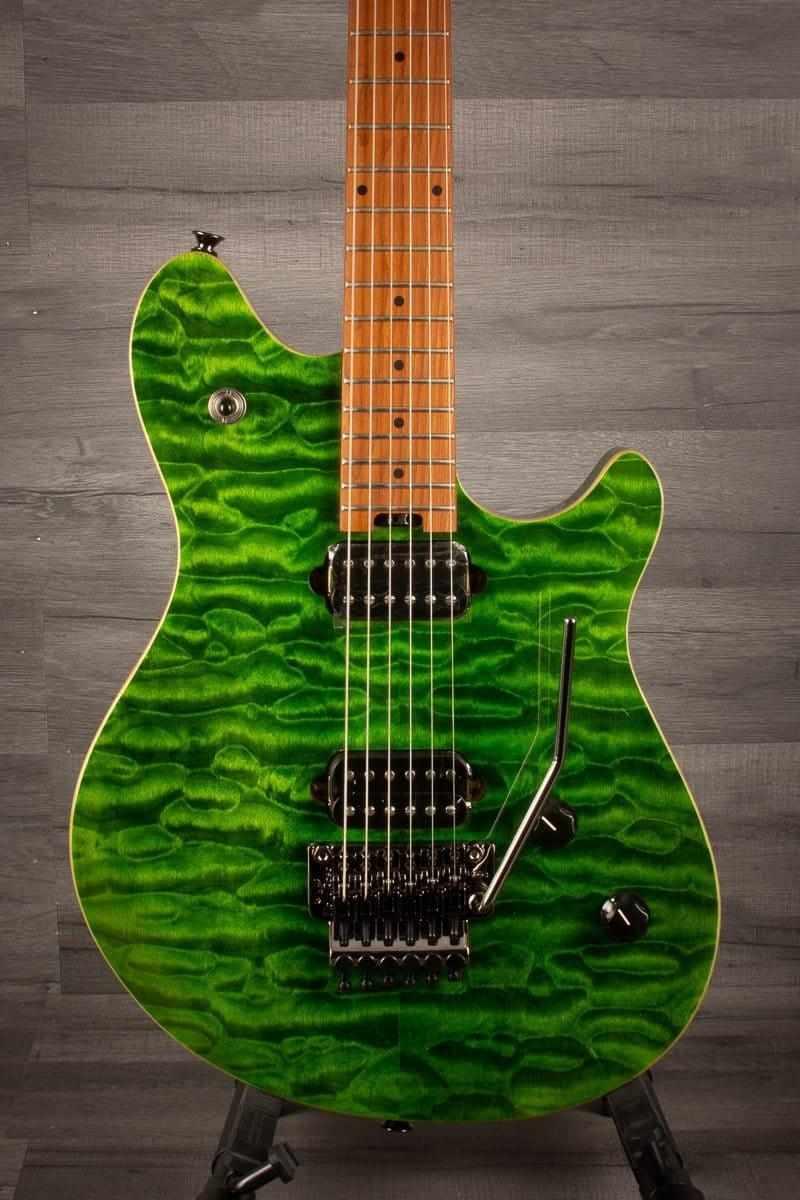 EVH Wolfgang® Standard QM, Baked Maple Fingerboard, Transparent Green
