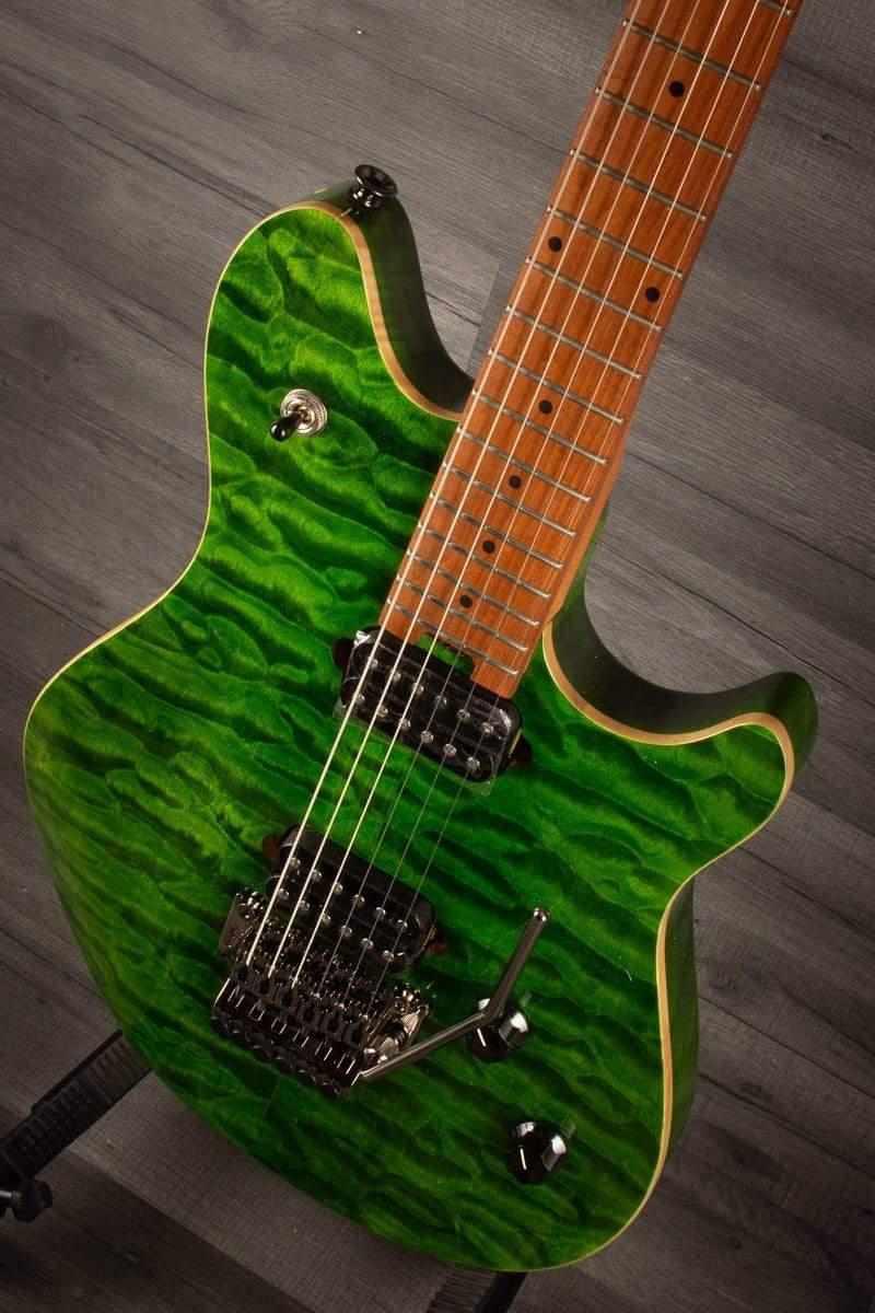 EVH Wolfgang® Standard QM, Baked Maple Fingerboard, Transparent Green