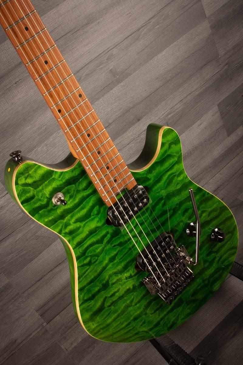 EVH Wolfgang® Standard QM, Baked Maple Fingerboard, Transparent Green