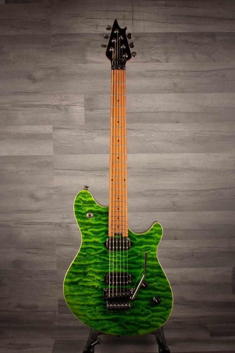 EVH Wolfgang® Standard QM, Baked Maple Fingerboard, Transparent Green