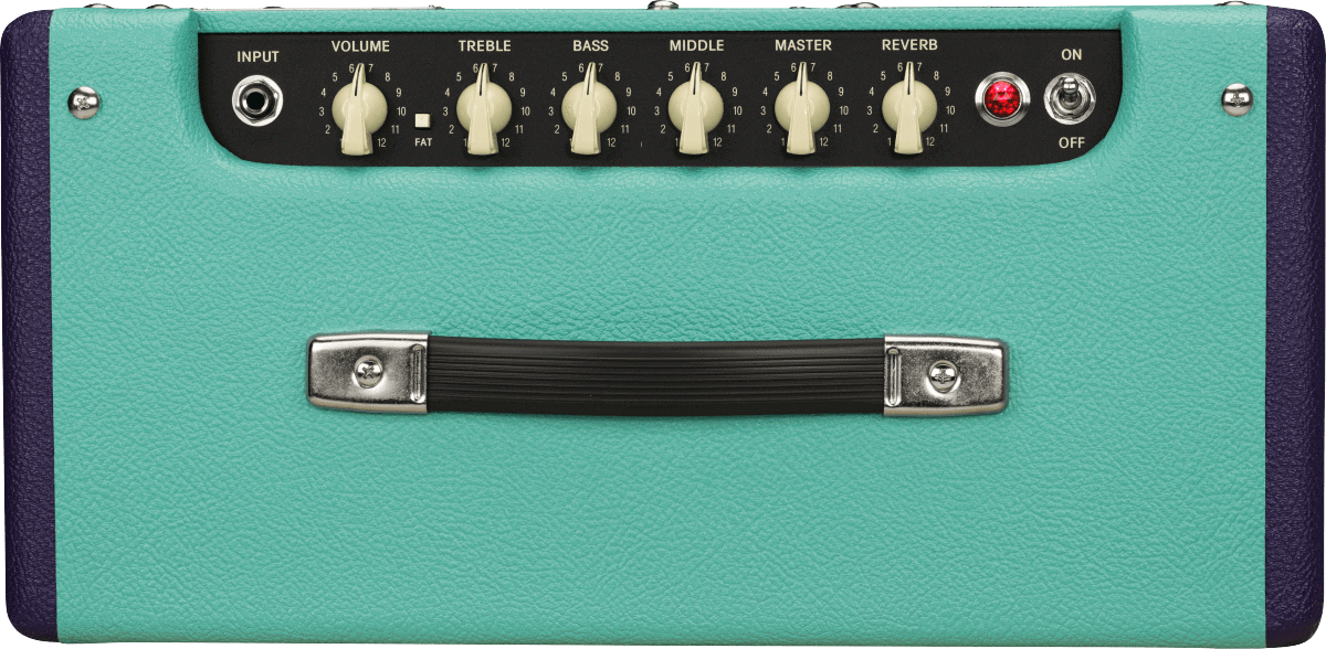 Fender 2020 Ltd Blues Junior IV, Cannabis Rex Speaker, Two Tone Purple and Seafoam