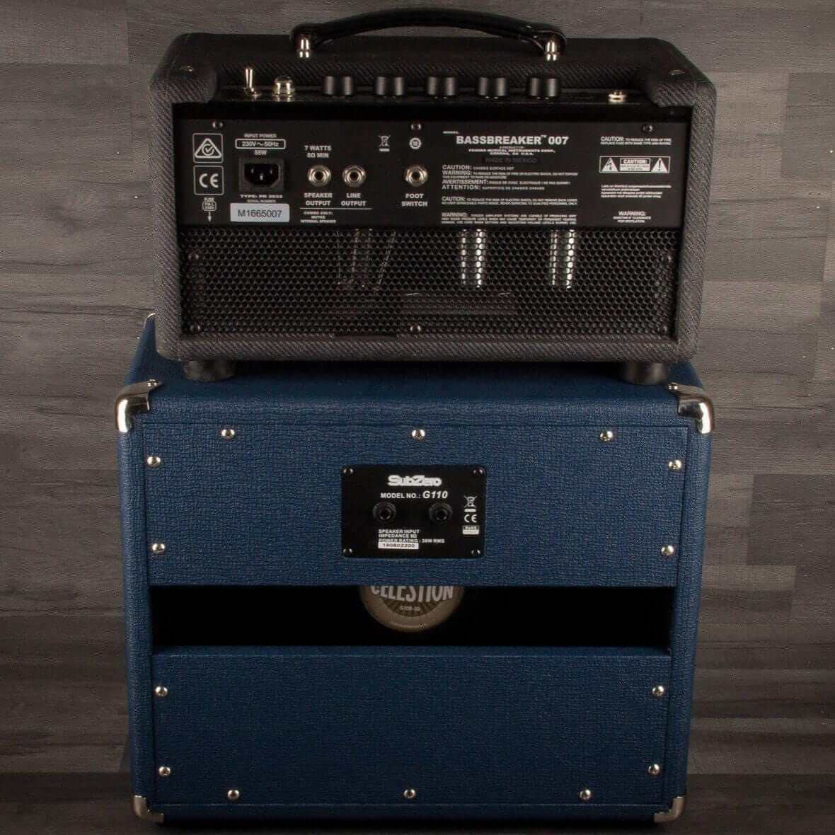USED - Fender Bassbreaker 007 Tube Head and SubZero G110 Cab