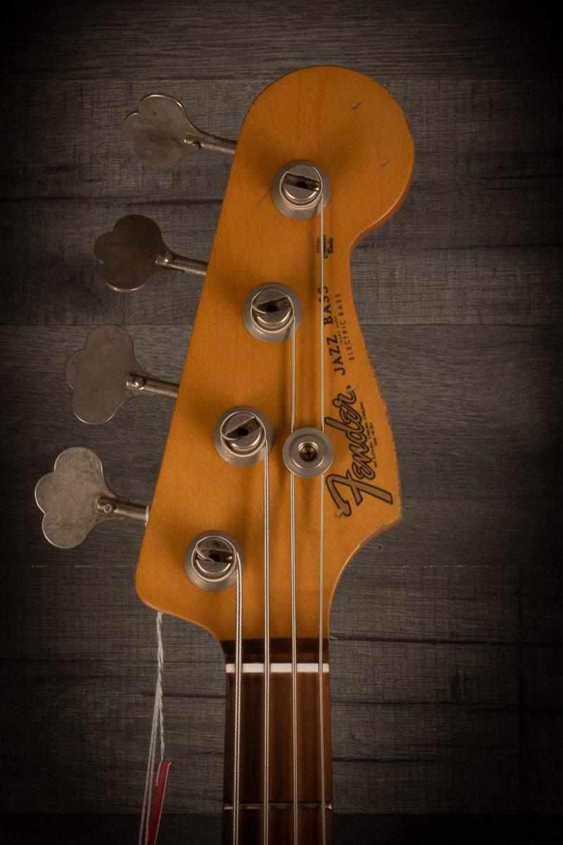 Fender 60th Anniversary Road Worn '60s Jazz Bass Guitar, 3-Tone Sunburst