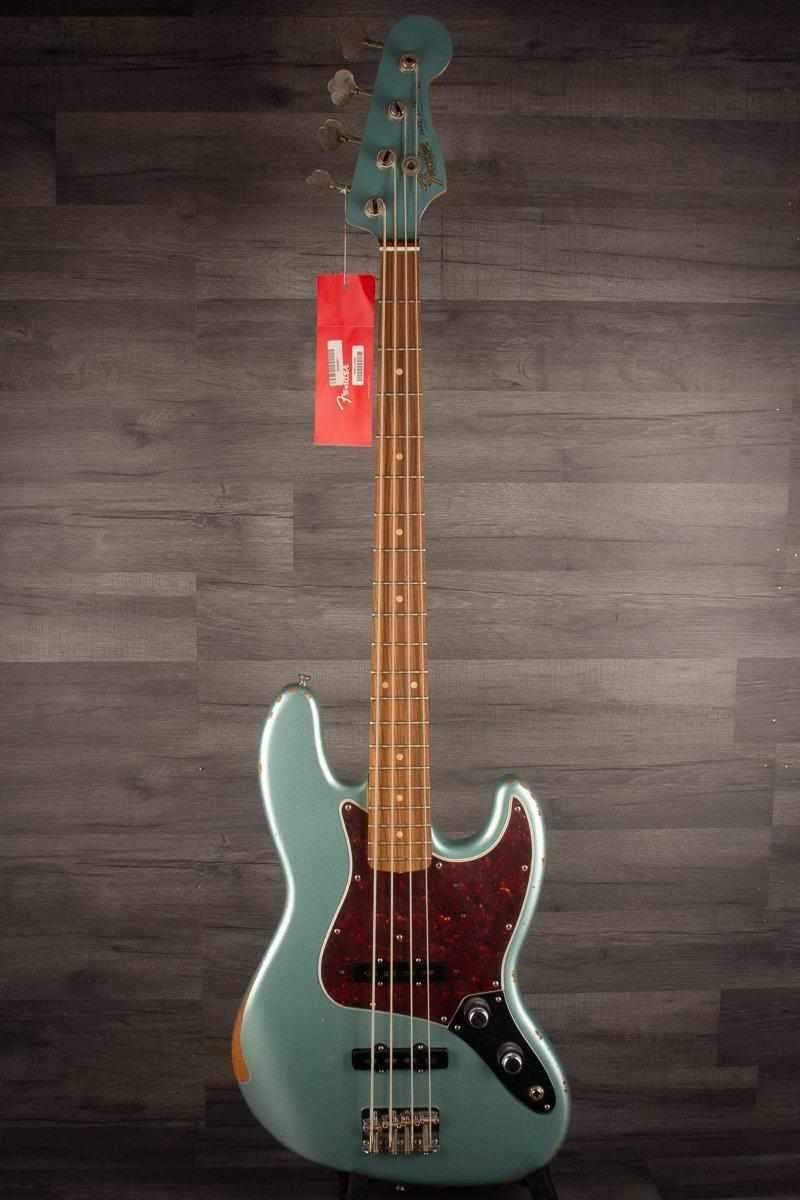 Fender 60th Anniversary Road Worn '60s Jazz Bass Guitar - Firemist Silver