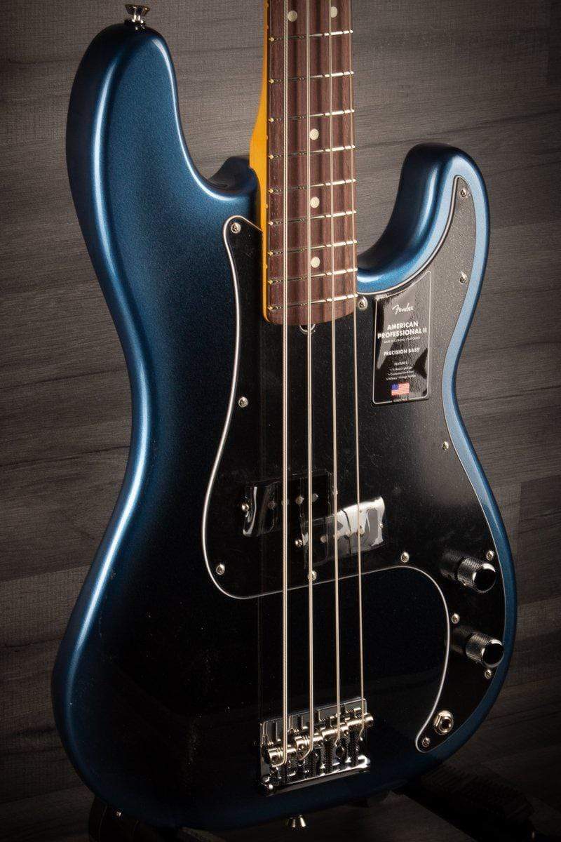 Fender American Professional II Precision Bass Guitar, Maple Neck - Dark Night