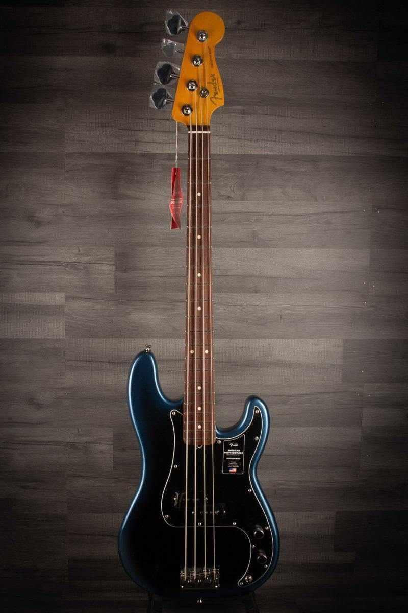 Fender American Professional II Precision Bass Guitar, Maple Neck - Dark Night