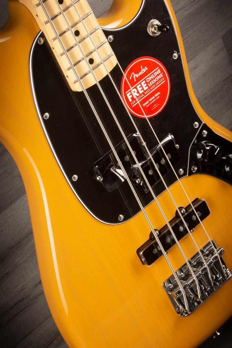 Fender Limited Edition Player Mustang Bass Guitar PJ - Butterscotch Blonde