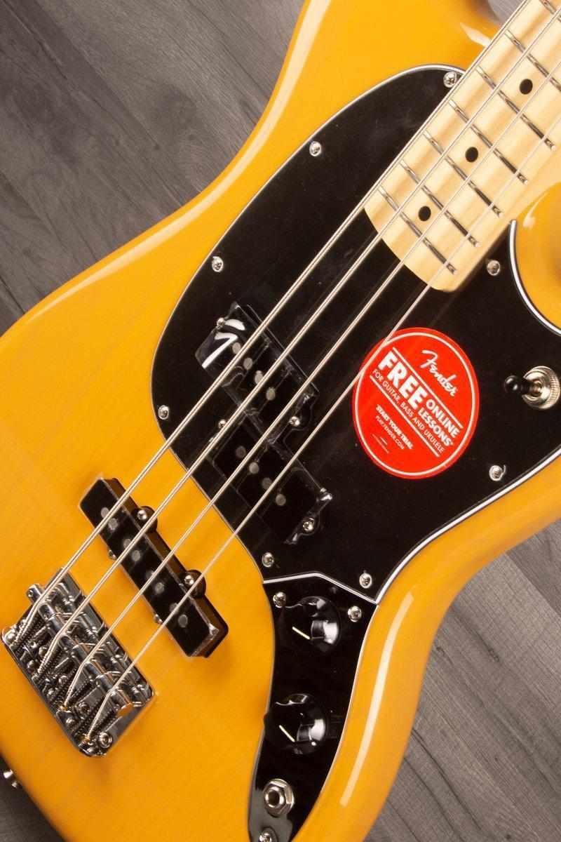 Fender Limited Edition Player Mustang Bass Guitar PJ - Butterscotch Blonde