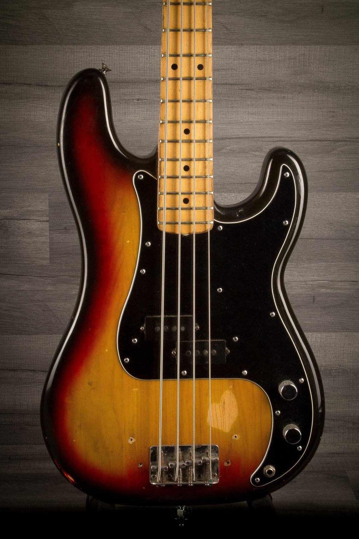 USED - Fender Precision Bass 1977 3 Tone Sunburst