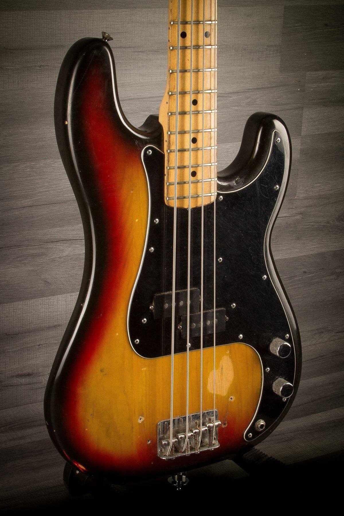 USED - Fender Precision Bass 1977 3 Tone Sunburst