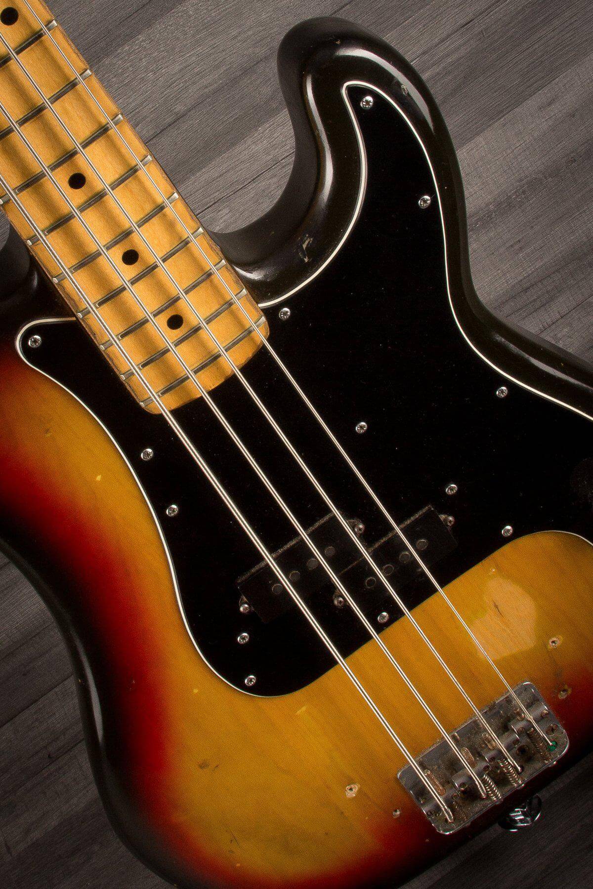 USED - Fender Precision Bass 1977 3 Tone Sunburst