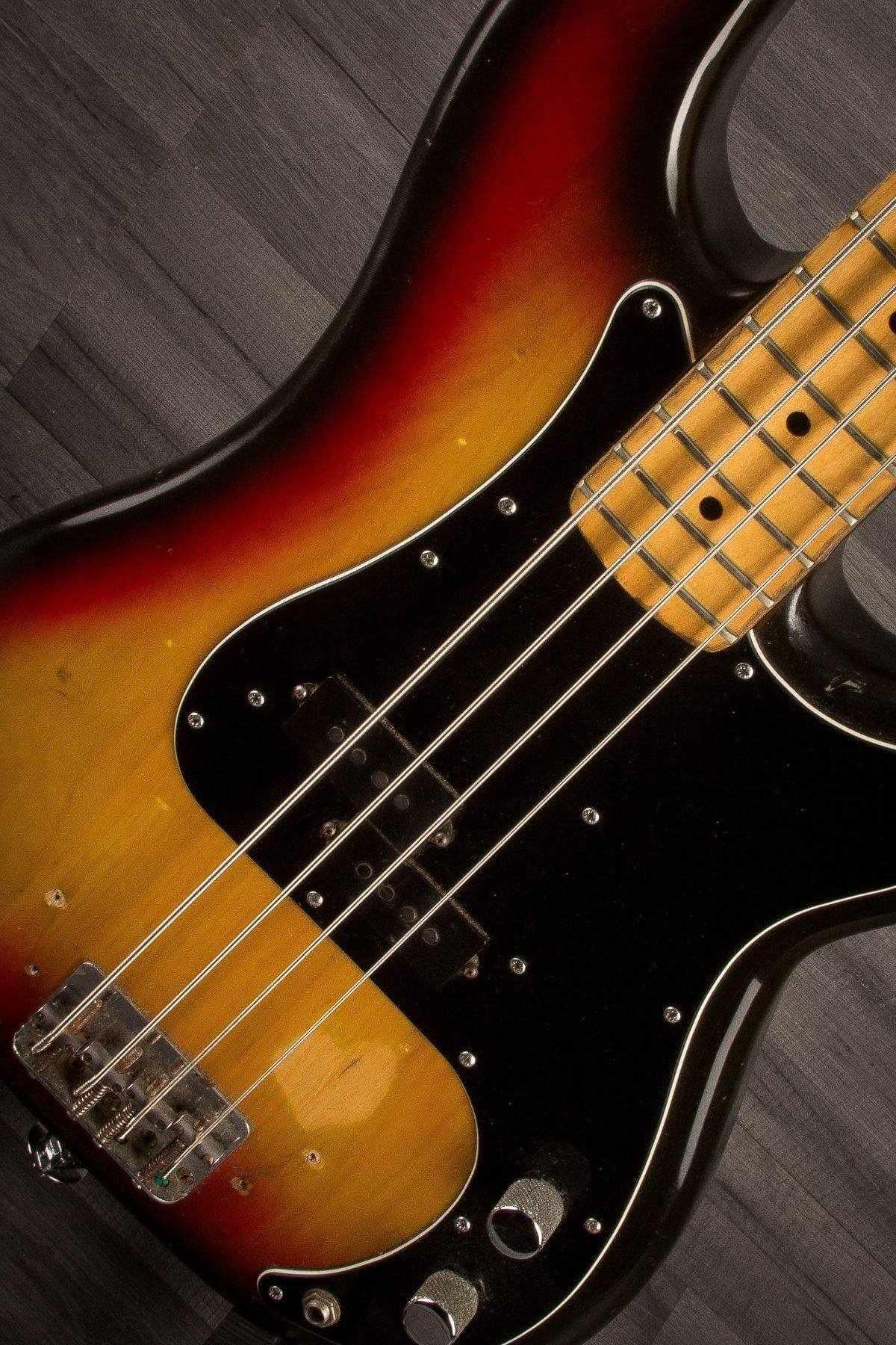 USED - Fender Precision Bass 1977 3 Tone Sunburst