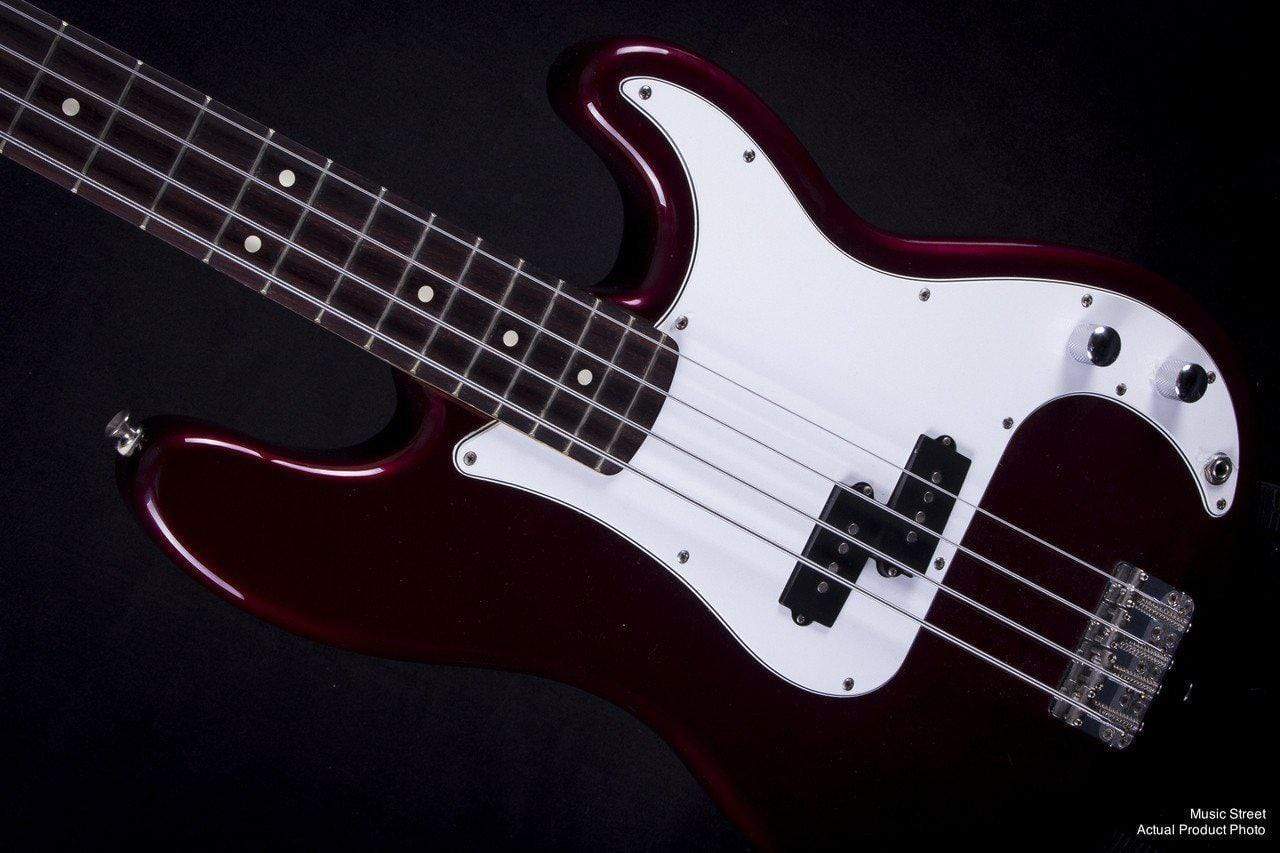 USED - Fender Standard P Bass Rosewood - Candy Apple Red (2008) W/ Hiscox Hard Case