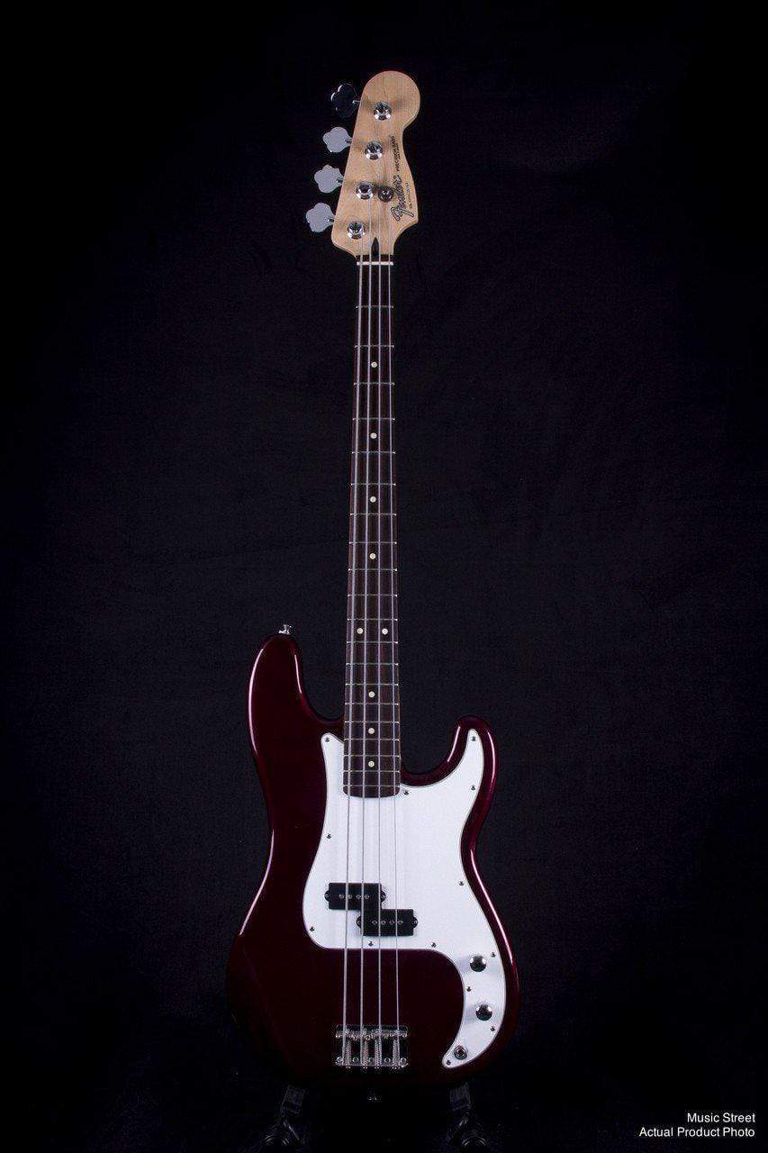 USED - Fender Standard P Bass Rosewood - Candy Apple Red (2008) W/ Hiscox Hard Case