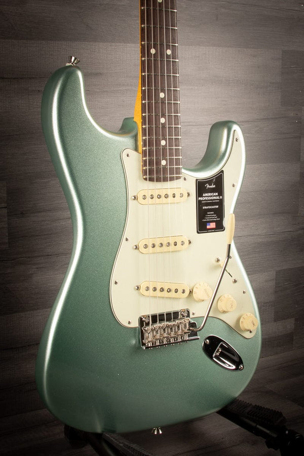 Fender Electric Guitar Fender American Professional II Stratocaster - Mystic Surf Green - Rosewood