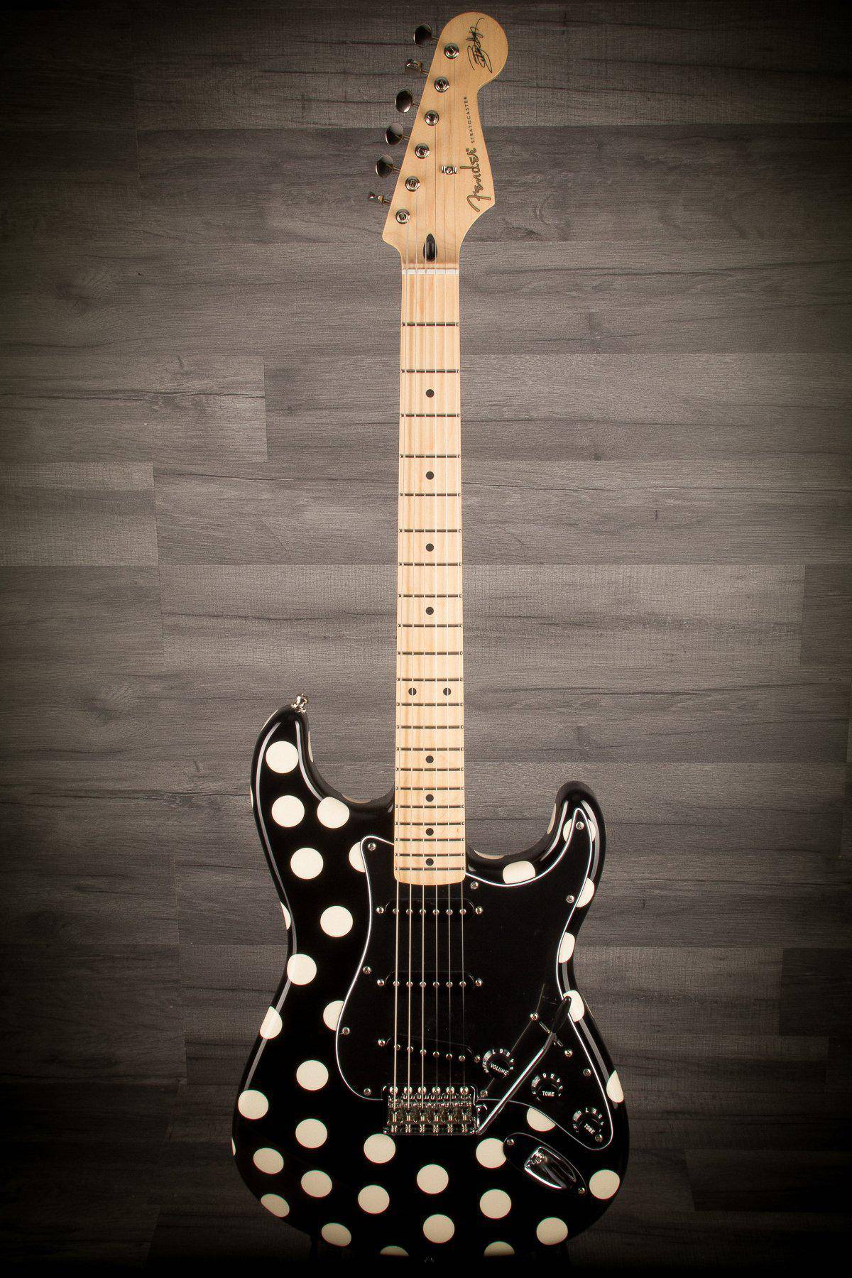 Fender Buddy Guy Polka Dot Stratocaster MN - Black/White Dots - MusicStreet