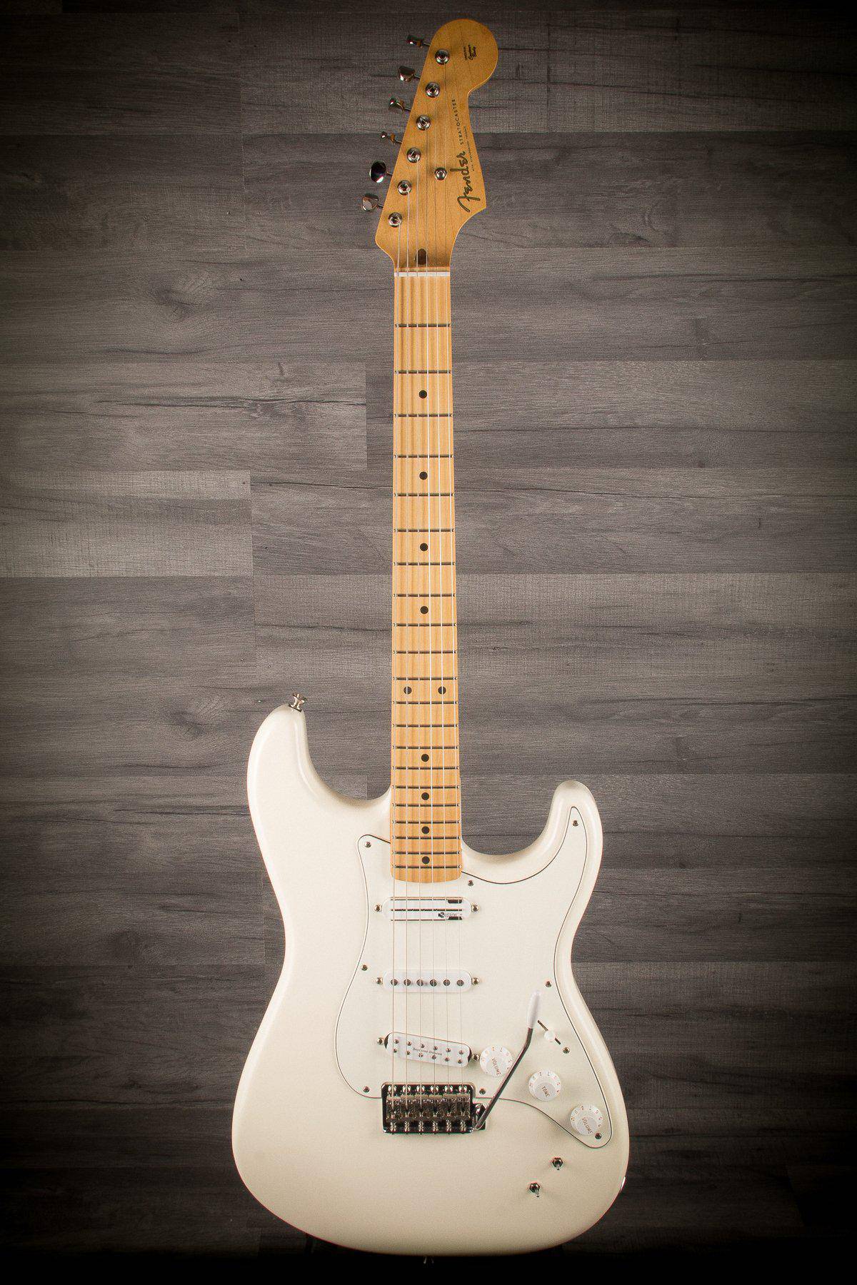 Fender Ed O'Brien Sustainer Stratocaster - Olympic White - MusicStreet