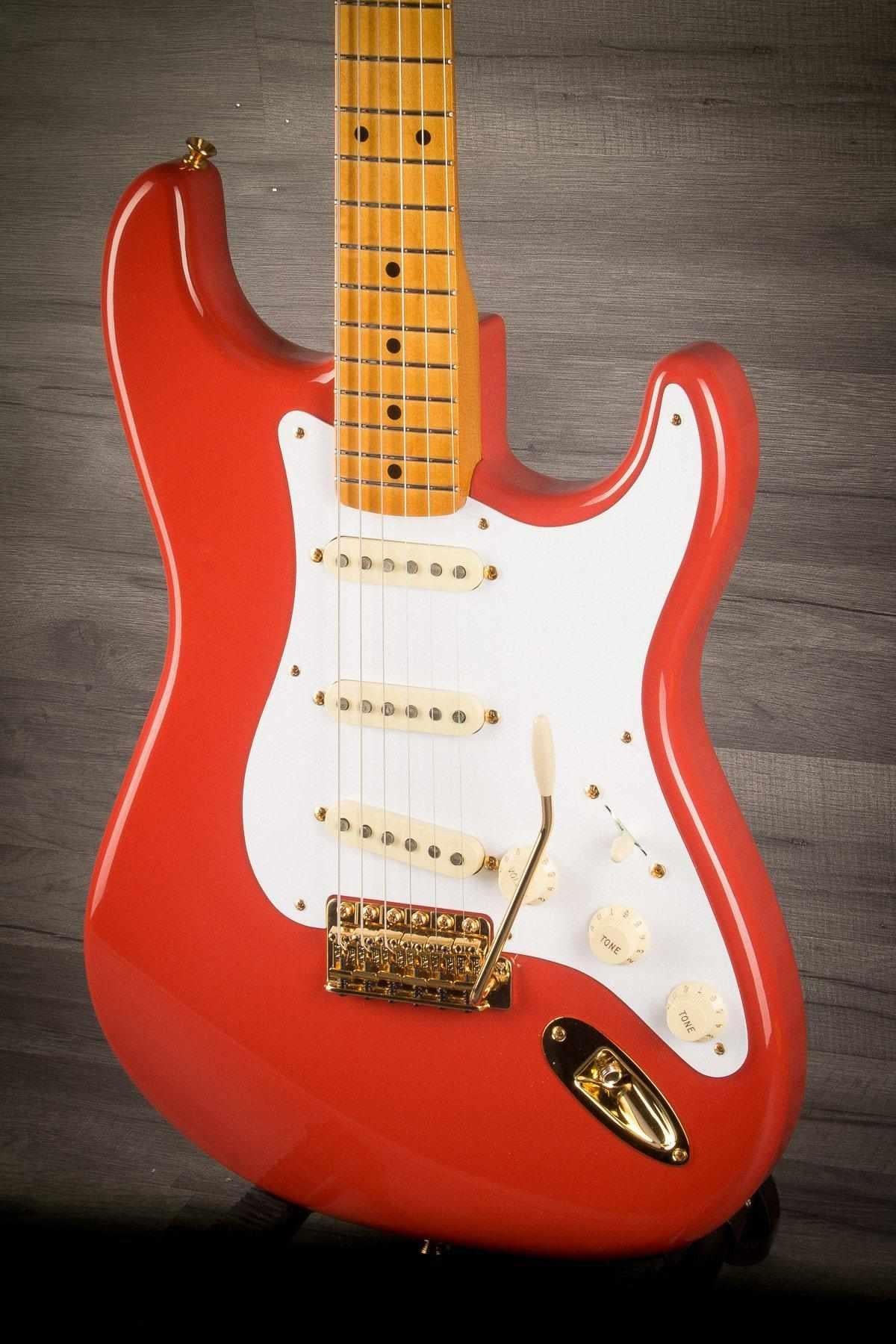Fender FSR '50s Stratocaster Maple neck Fiesta Red with Gold Hardware